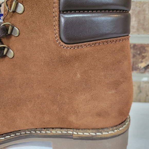 NEW Bos & Co Harper Brown Suede Waterproof Lace Up Boots Mens 42